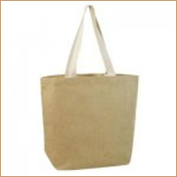 Large Shopper Tote with Cotton Ribbon Handle